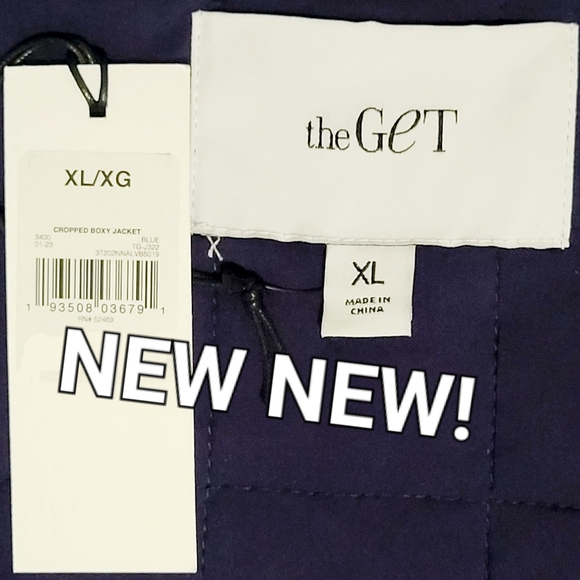 🔥NWT The Get Women’s XL Quilted Cropped Bomber Jacket - Picture 2 of 16